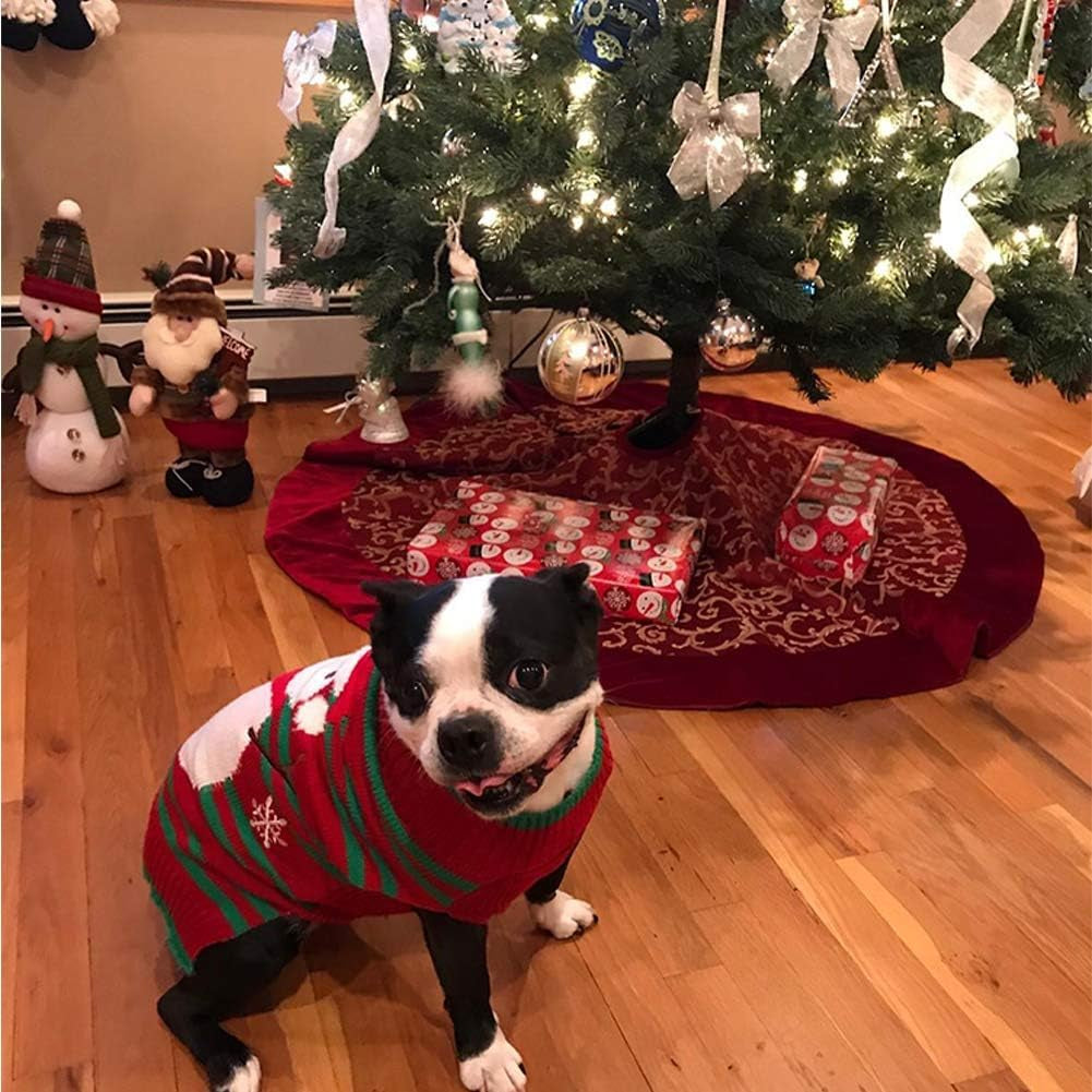 Dog Snow Sweaters Snowman Sweaters Xmas Dog Holiday Sweaters New Year Christmas Sweater Pet Clothes for Small Dog and Cat(Snowman,Xs)