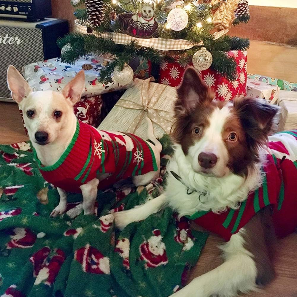 Dog Snow Sweaters Snowman Sweaters Xmas Dog Holiday Sweaters New Year Christmas Sweater Pet Clothes for Small Dog and Cat (Snowman,M)